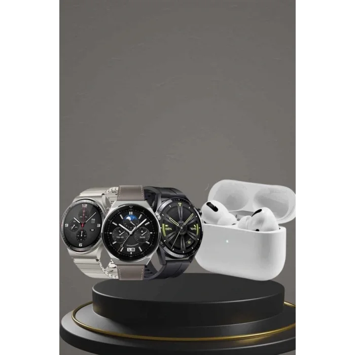 Aynalı Bluetooth Kulaklık Yeni Nesil Akıllı Saat Titreşimli Nabız Ölçer Spor Modları