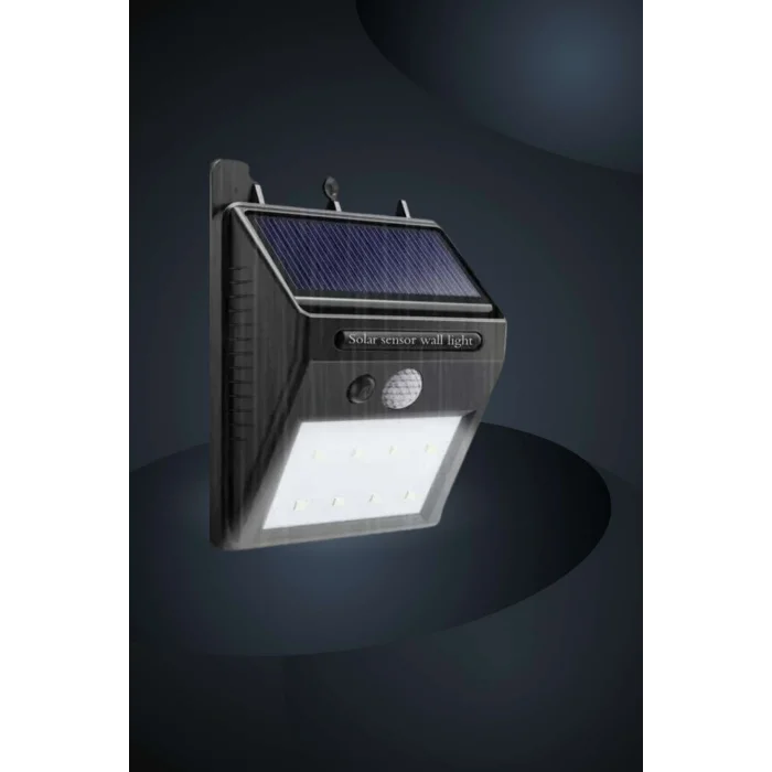 Bahçe Aydınlatma Sensörlü Güneş Enerjili Duvar Lambası 40 Led Işık