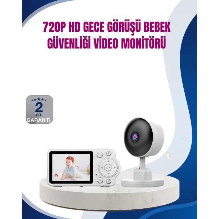 Bebek Monitörü Cry Detection ve HD Gece Görüş Destekli