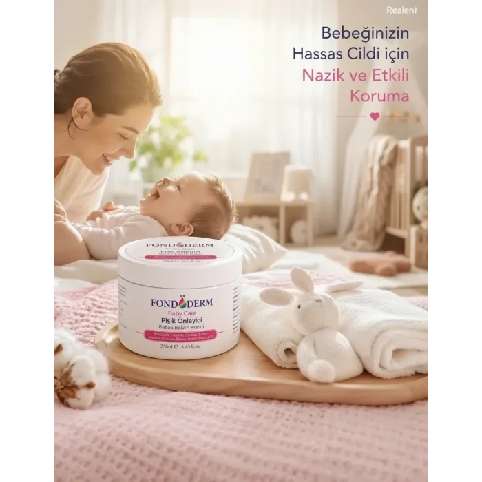 Bebek Pişik Kremi Çinko Oksit ve Lanolin İçerikli Bariyer Krem Yoğun Onarıcı Cilt Bakım Kremi