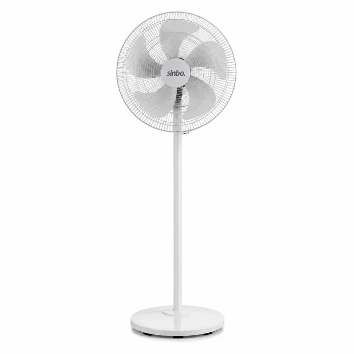 BEYAZ 5 PERVANE - 18 INC EV - OFİS KOMPAKT - SESSİZ - ÜÇ KADEME 140CM YÜKSEKLİK AYAKLI VANTİLATÖR SF-6798 (5047)