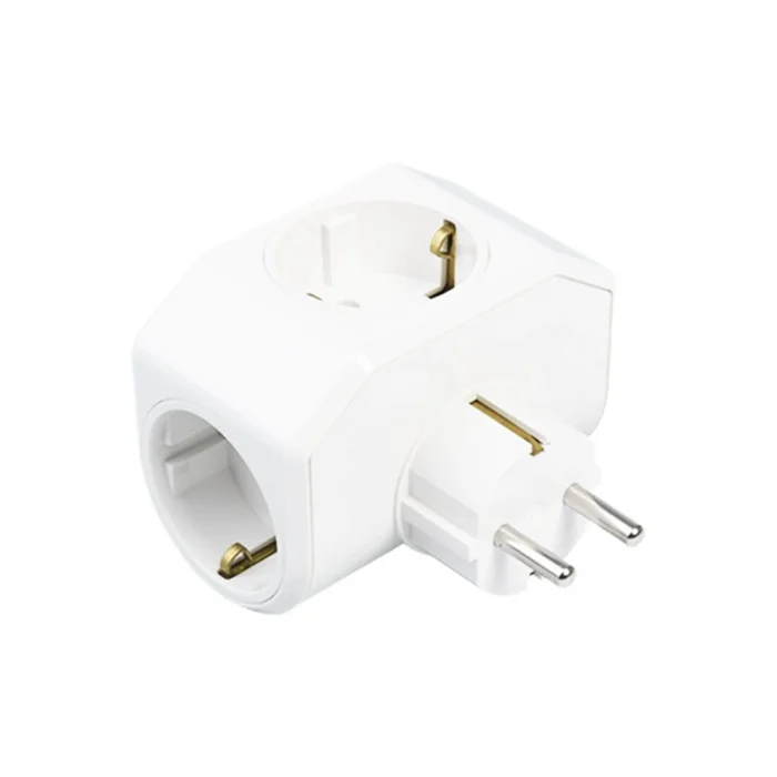 BEYAZ YONCA PLUS 3LÜ TOPRAKLI PRİZ FİŞ 03-ZM (5047)