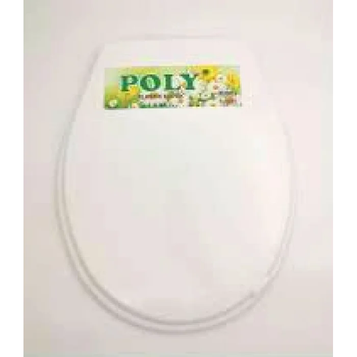 BEYAZ YUMUŞAK KLOZET KAPAK BÜYÜK PUF (5047)