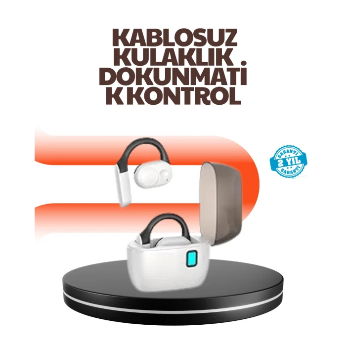 Bluetooth 5.0 Kulak İçi Kulaklık – Güçlü Bas, Uzun Pil Ömrü, Şarj Kutulu Tasarım
