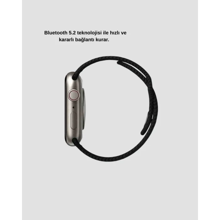 Bluetooth 5.2 Akıllı Saat Kablosuz Şarjlı Sesli Asistanlı 420 mAh Günlük Kullanım