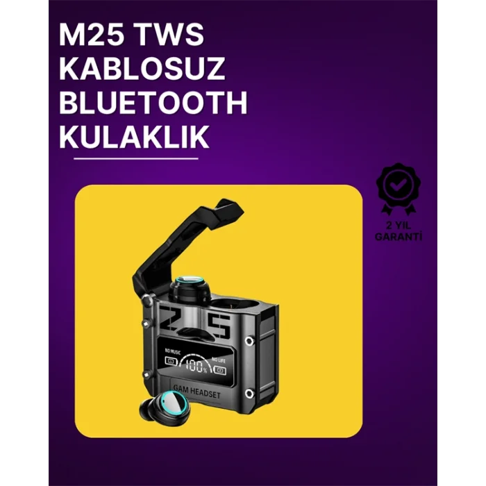 Bluetooth 5.3 Kablosuz Kulaklık | Powerbank Şarj Kutulu | Ultra HD Ses Kalitesi