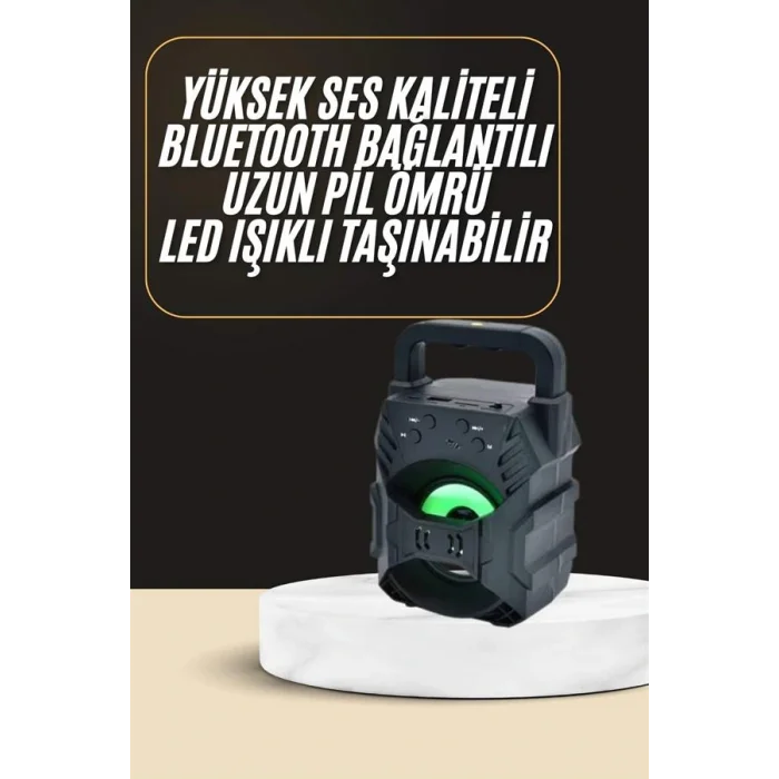 Bluetooth Hoparlör Android ve İOS Uyumlu Ses Bombası USB Girişli Taşınabilir