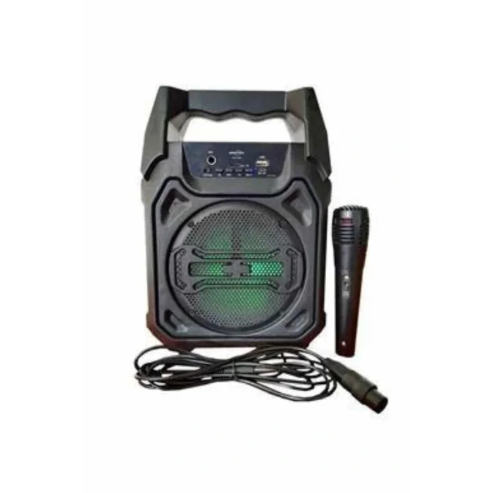 Bluetooth Hoparlör Led Işıklı Taşınabilir Kablosuz Speaker Uzun Pil Ömrü