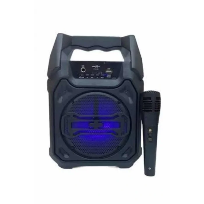 Bluetooth Hoparlör Led Işıklı Taşınabilir Kablosuz Speaker Uzun Pil Ömrü