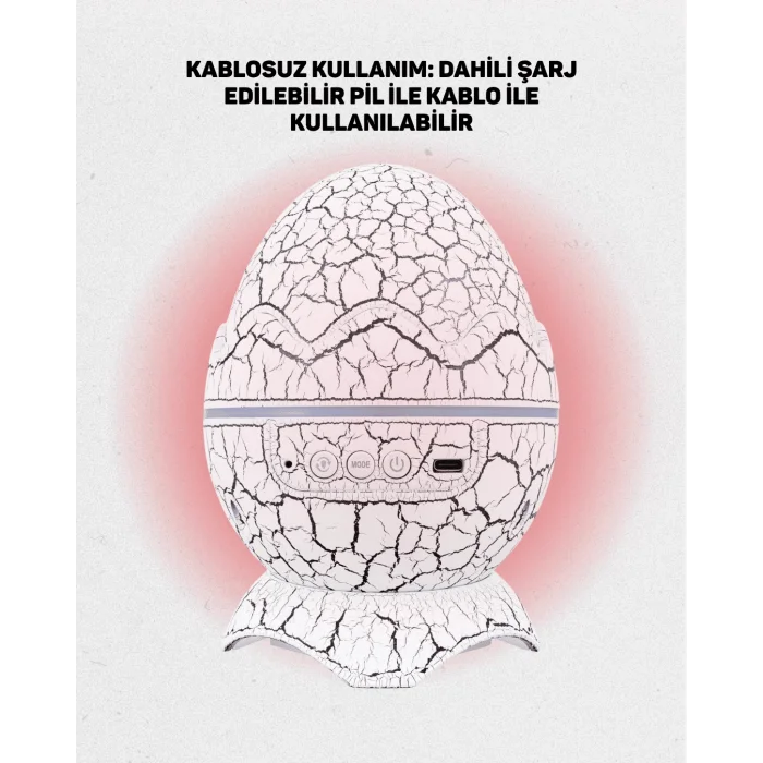 Bluetooth Hoparlör Özellikli 7 Renkli Gece Aydınlatması Yeni Nesil