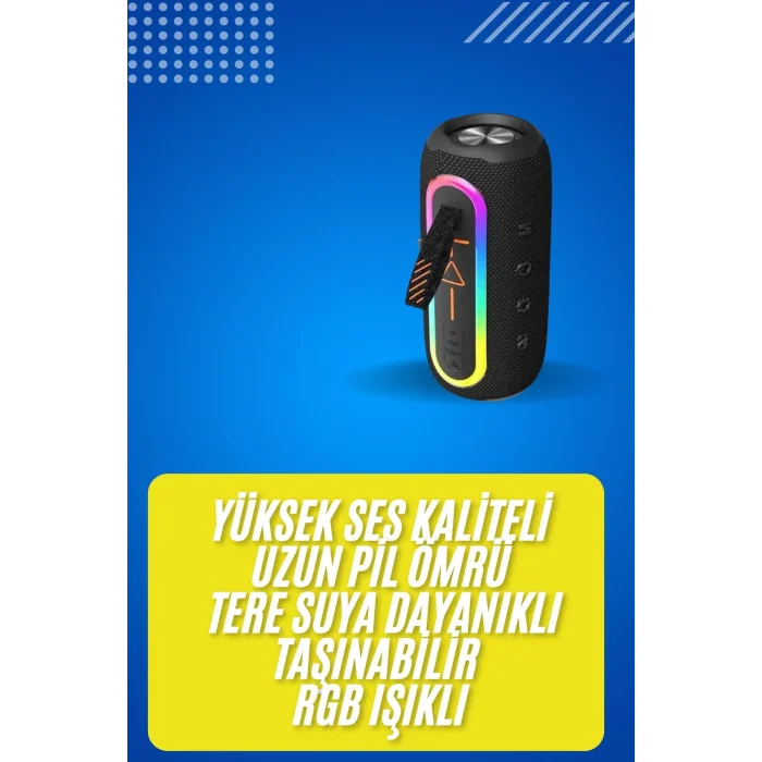 Bluetooth Hoparlör USB Şarjlı Uzun Pil Ömrü Android ve İOS Uyumlu Renkli Yeni Nesil