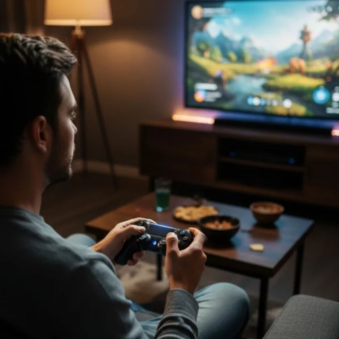 Bluetooth Kablosuz Gamepad – Ergonomik Tutuş, Hassas Analog Joystick, PC &amp; Mobil Uyumlu Oyun Kolu (5047)
