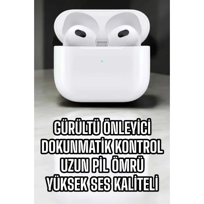 Bluetooth Kulaklık 3.Nesil Kablosuz Uzun Pil Ömrü Dokunmatik Kontrol