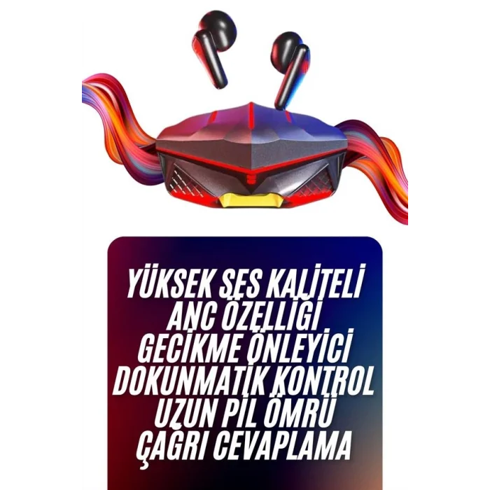 Bluetooth Kulaklık HD Ses Kaliteli Işıklı Metal Kasa Ios Android Uyumlu Mikrofonlu