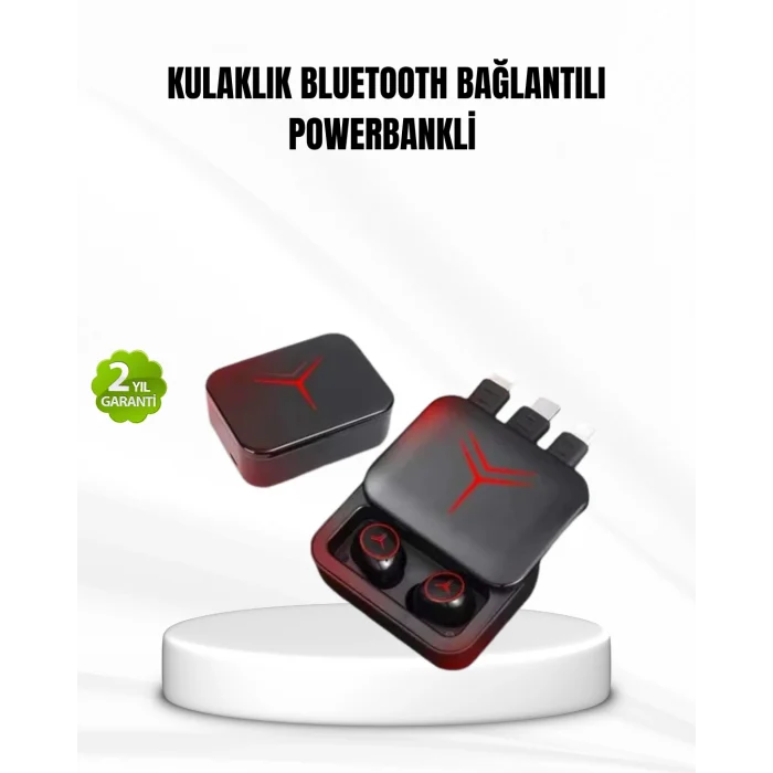Bluetooth Powerbank Kulaklık – Kablosuz, Uzun Pil Ömrü, Dokunmatik ve Yüksek Ses Kalitesi