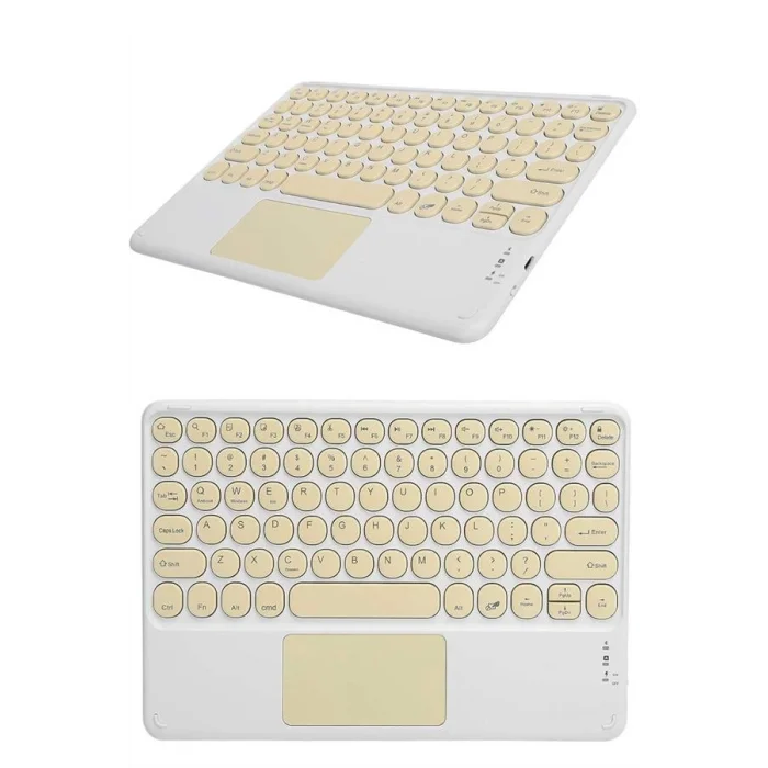 Bluetooth Touchpad Klavye Ultra İnce Taşınabilir Q Klavye Yeni Nesil