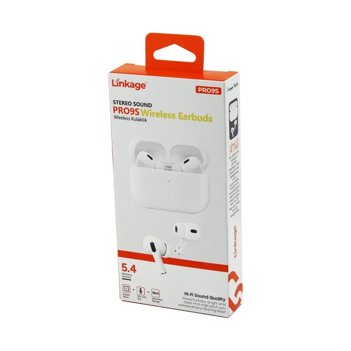 BLUETOOTH - WIRELESS KABLOSUZ KULAKLIK BT-5.4 KULAK İÇİ = SİLİKONLU 10MT KAPASİTE (5047)