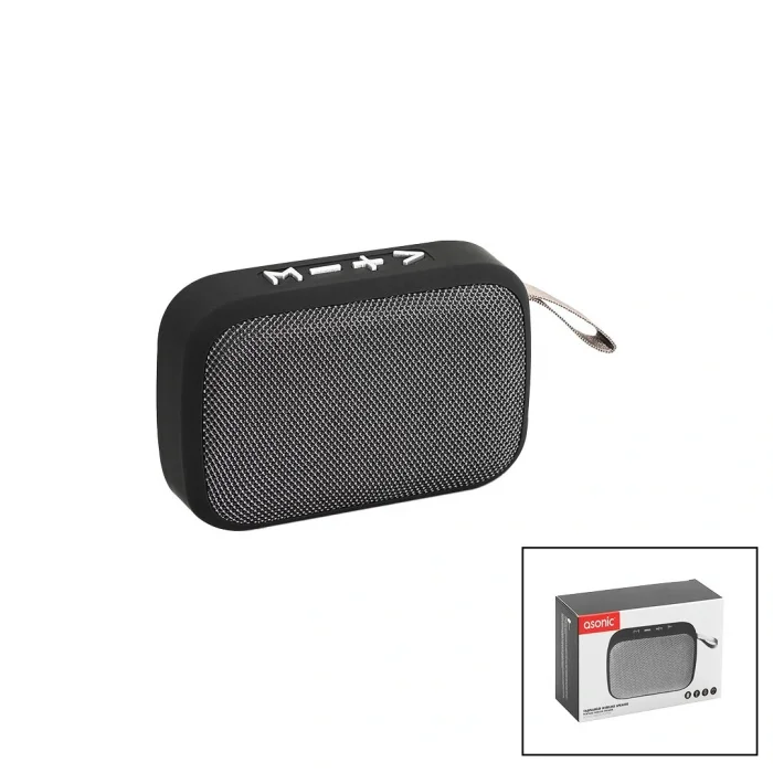 BLUETOOTH WİRELESS  MİNİ  HOPARLÖR SPEAKER  USB ŞARJLI   3W  300mAH PİL - MİKROFON - KART GİRİŞİ AS-02 (5047)