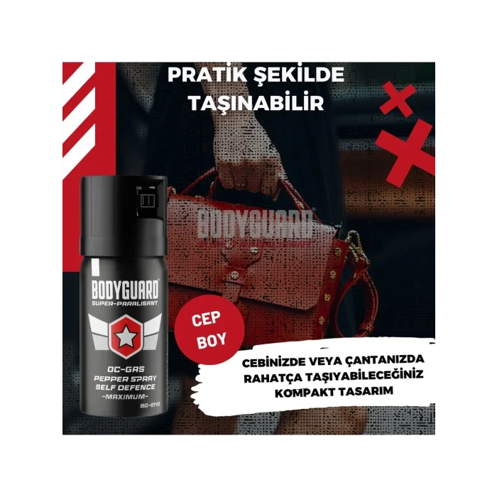 Bodyguard Biber Gazı Sprey 40ML Bodyguard (Göz Yaşartıcı Sprey) (5047)