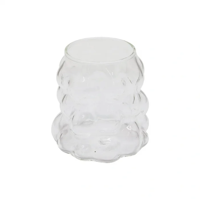 BONCUKLU - BOĞUMLU CAM BARDAK 340ML KAHVE - SUNUM - MEŞRUBAT (5047)