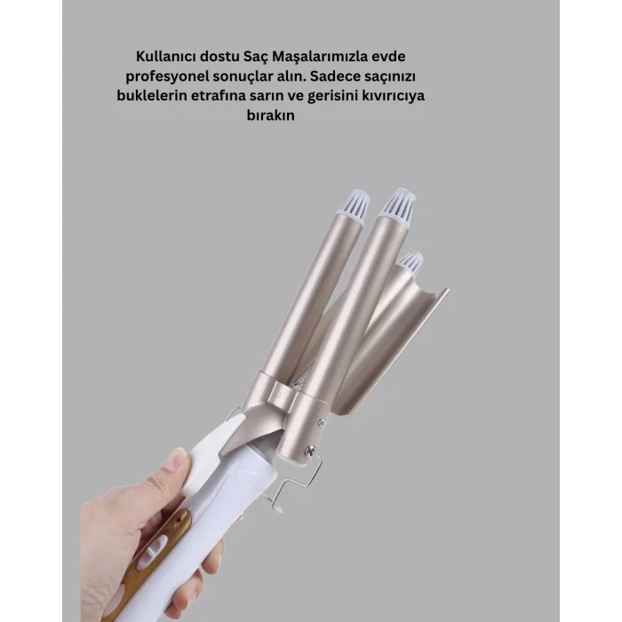 Bukle Saç Maşası – Kolay Kullanım, Sağlıklı Bukleler yüksek ısılı