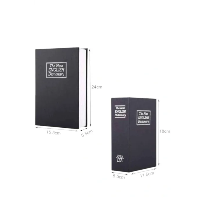 Büyük Boy Anahtarlı Kitap Görünümlü Gizli Kasa Çelik Kasa Altın Kasası