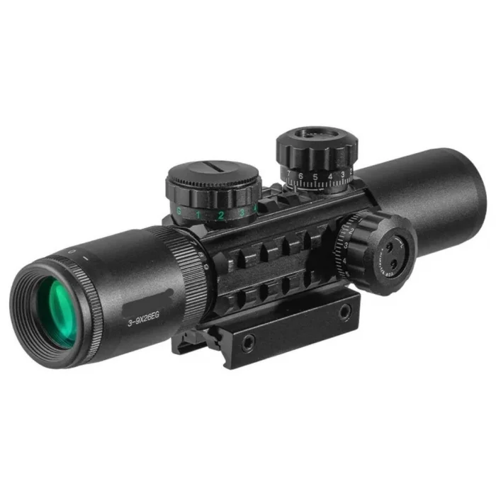 C3-9X26 EG Raylı Çift ışıklı Av ü  11mm/22mm
