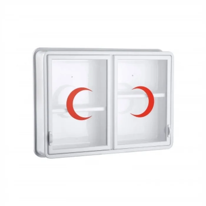 CAM 2 KAPAKLI ECZA DOLABI 35x49x10 cm (5047)