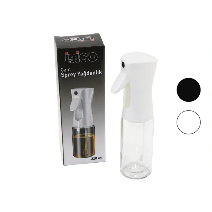 CAM 220ML YAĞDANLIK SPREY SİYAH - BEYAZ PLASTİK BAŞLIK (5047)