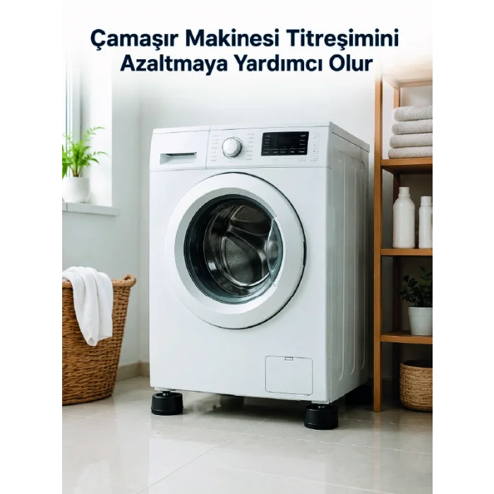 Çamaşır Makinesi İçin 4 Adet Kauçuk Ayak Pedi