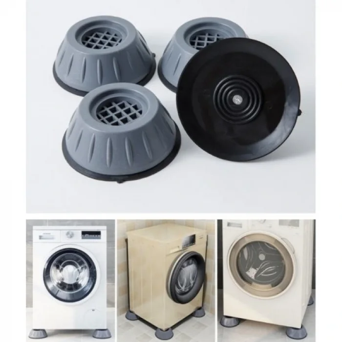 Çamaşır Makinesi Kayma Ve Titreşim Engelleyici - Gürültü Emici Aparatlar 4 Lü Set (5047)