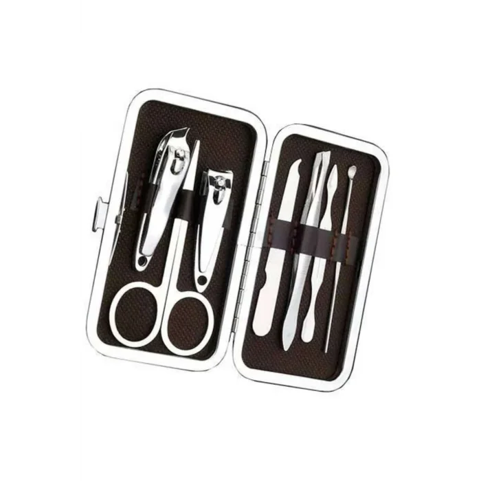 Çantalı 7 Parça Manikür Pedikür Seti Tırnak Makası Cımbız Törpü