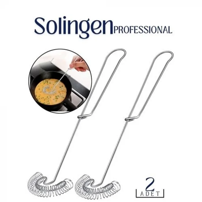 Çelik Spiral Çırpıcı 2 ADET Solingen Professional 718583