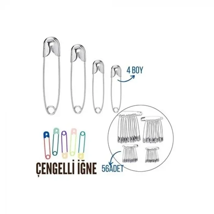 Çengelli İğne 4 Boy 56 Adet 717557