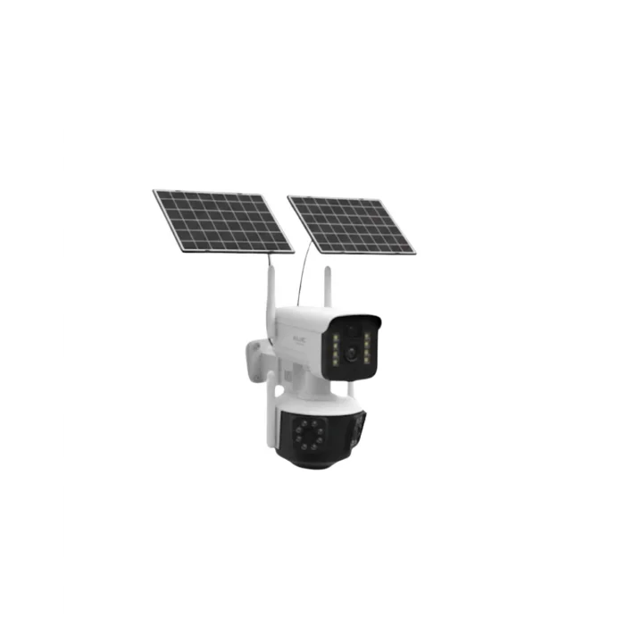 Çift Solar Panelli 4G Kablosuz IP Güvenlik Kamerası 9MP ve Hareket Takipli