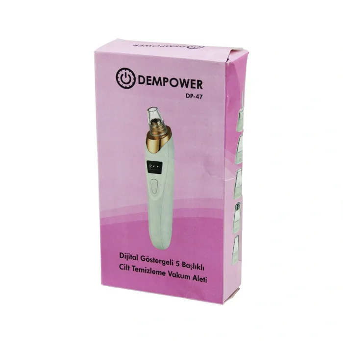 CİLT BAKIM ALETİ VAKUM AKNE- GÖZENEK- SİYAH NOKTA TEMİZLEME USB ŞARJ - 5BAŞLIK DİJİTAL G.- 3KADEME HIZ (5047)