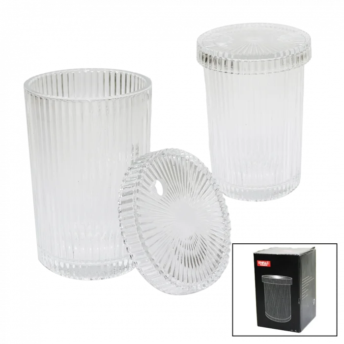 ÇİZGİLİ - CAM BARDAK KAPAKLI - PİPETLİ - ORİGAMİ SİTİLKAHVE - SUNUM - MEŞRUBAT (5047)