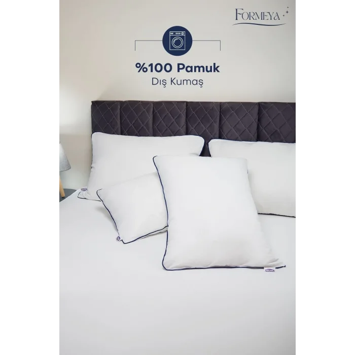 Climate %100 Pamuk Dış Kumaş Nano Jel Yastık Otel Yastığı 50*70 Cm 1200 Gram