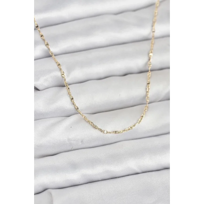 CM 14K Gold Renk Gemici Zincir Model 60 cm Kadın Kolye