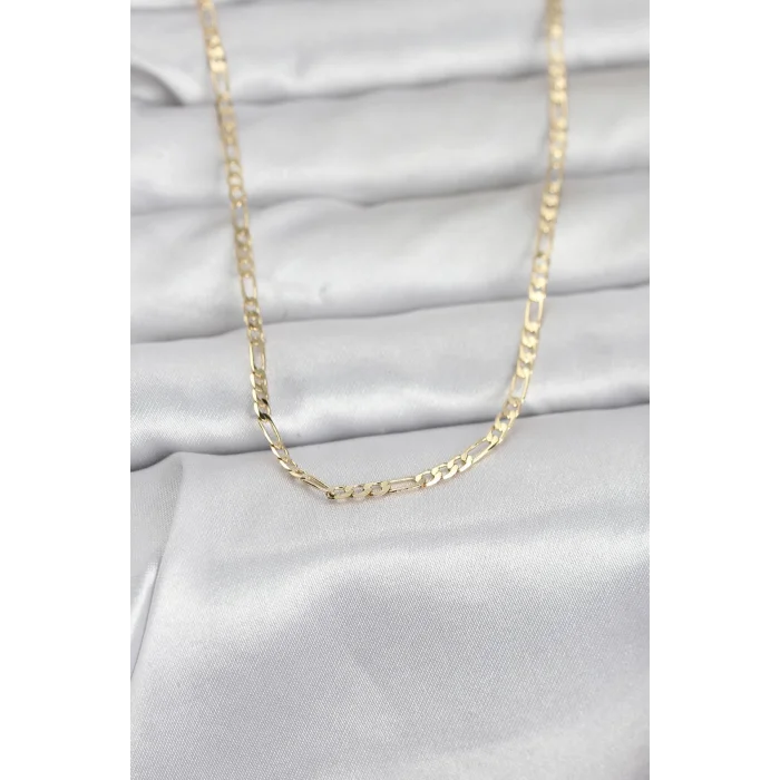 CM 14K Gold Renk İnce Kuşgözü Zincir Model 60 cm Kadın Kolye