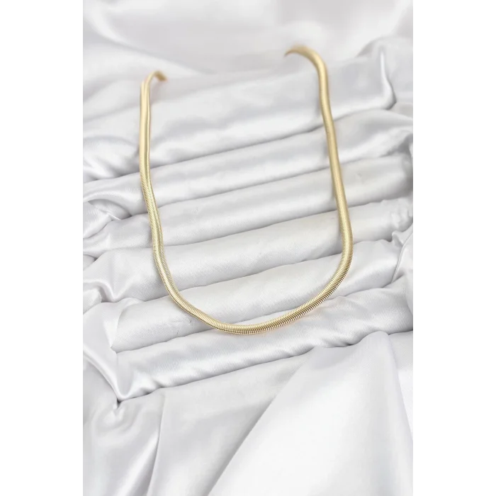 CM Yassı Yılan Zincir Model 60 cm Kadın Kolye