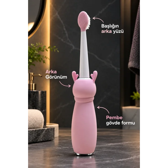 Çocuk Elektrikli Diş Fırçası Pembe