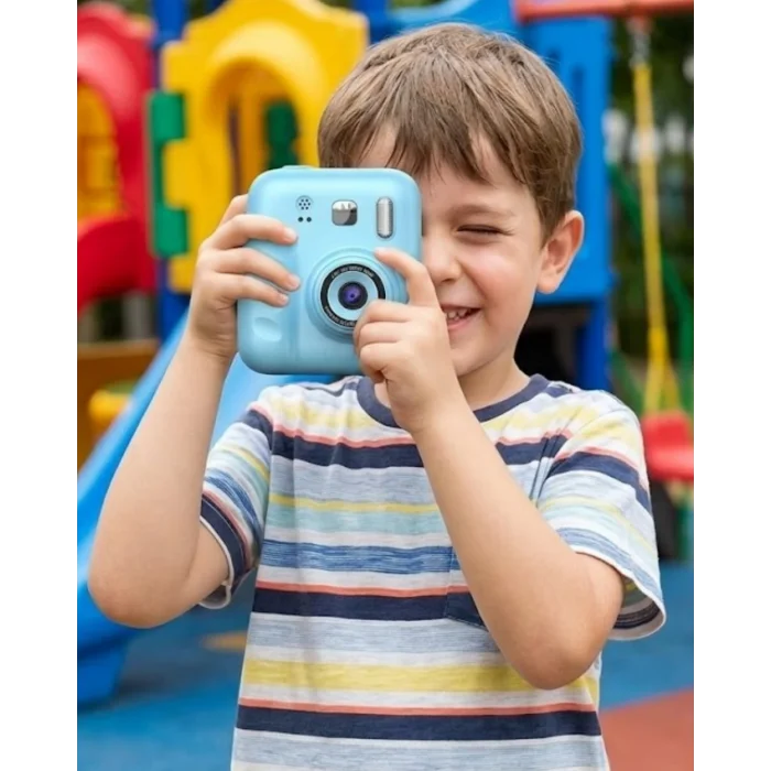 Çocuklar İçin Fotoğraf Makinesi Baskı Özellikli 4 Kağıt Rulo Hediyeli
