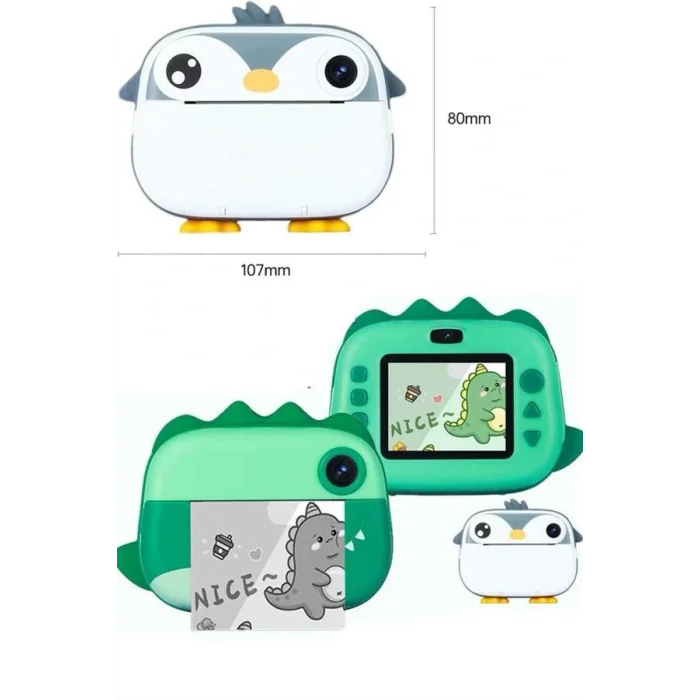 Çocuklar İçin Özel Fotoğraf Makinesi Farklı Desen Seçenekli 3 Adet Rulo