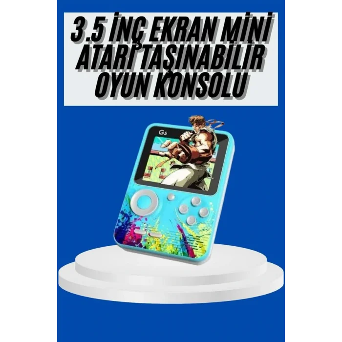 Çocuklara Özel 4K HD Retro Oyun Konsol El Atari Taşınabilir 500 Oyunlu