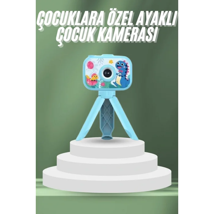Çocuklara Özel Ayaklı Mini Fotoğraf Makinesi Dijital LCD Ekran