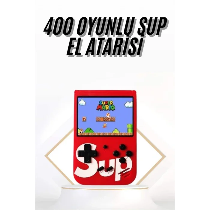 Çocuklara Özel Taşınabilir Sup El Atarisi 400 Oyunlu Nostaljik Oyun Konsolu