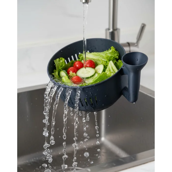 Çok Amaçlı Sebze Yıkayıcı Ergonomik Tasarım Süzgeçli Mutfak Kabı