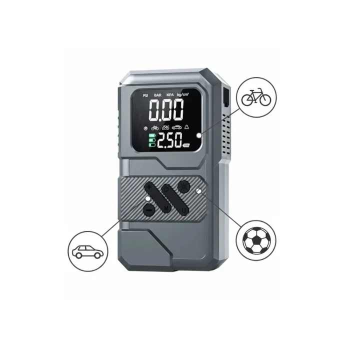 Çok Fonksiyonlu Akü Takviye ve Taşınabilir Hava Kompresörü