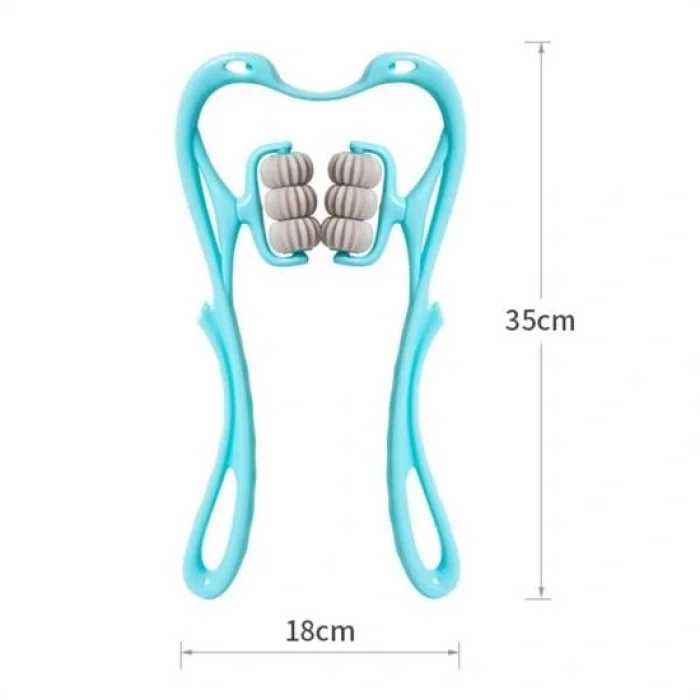 Çok Fonksiyonlu Manuel Altı Tekerlekli Boyun Masaj Aleti (5047)